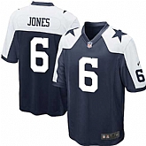 Nike Men & Women & Youth Cowboys #6 Jones Thanksgiving Navy Blue Team Color Game Jersey